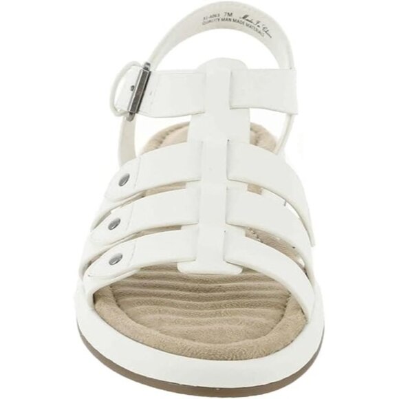 Easy Street Womens Chirp Flat Sandals - Picture 5 of 6